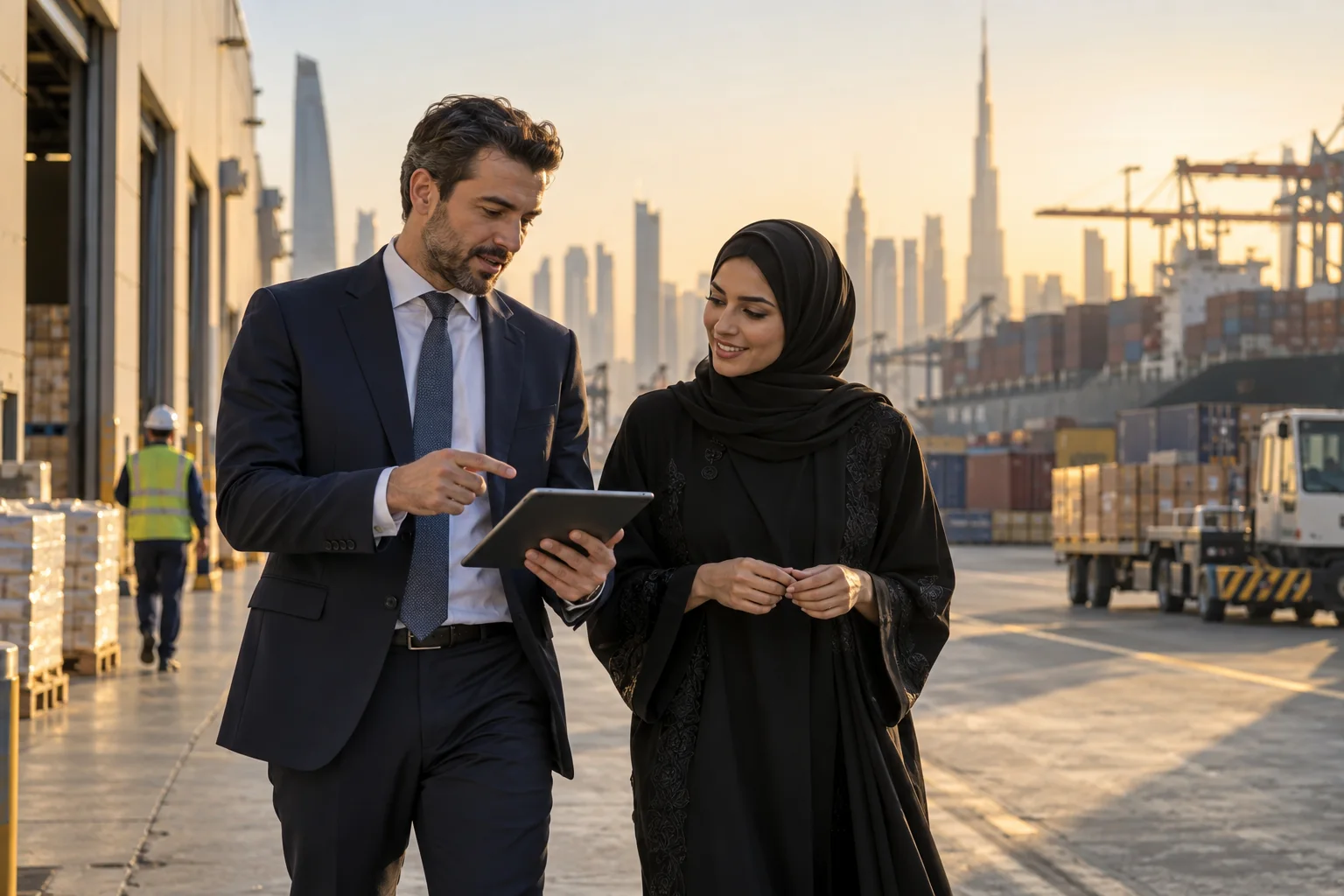 Consultants monitor a commercial operation in Dubai